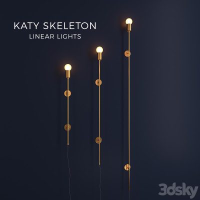 مدل سه بعدی چراغ دیواری LINEAR LIGHTS (Kate Skeleton)