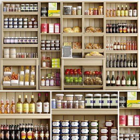 مدل سه بعدی فروشگاه Rack With Spices, Alcohol and Pastries in the Supermarket Set
