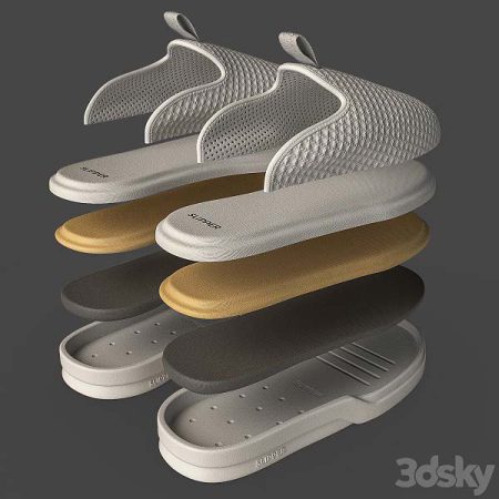 مدل سه بعدی دمپایی Slippers