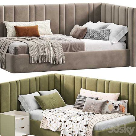 مدل سه بعدی تخت خواب Sonata Bed by Divan24