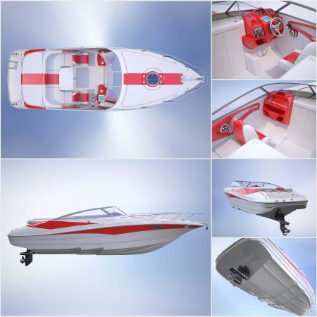 مدل سه بعدی قایق Speed __sea boat