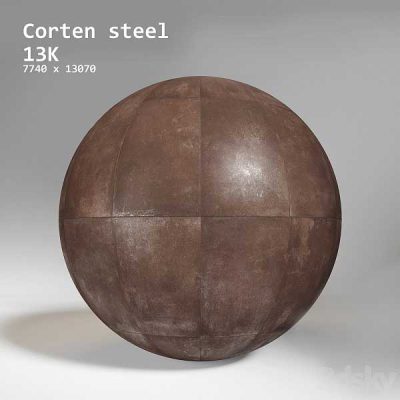 مدل سه بعدی استیل Steel Corten
