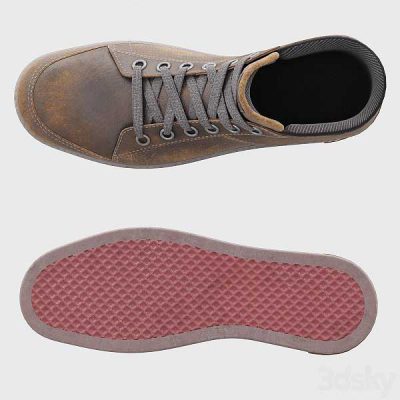 مدل سه بعدی کفش Used Sneakers