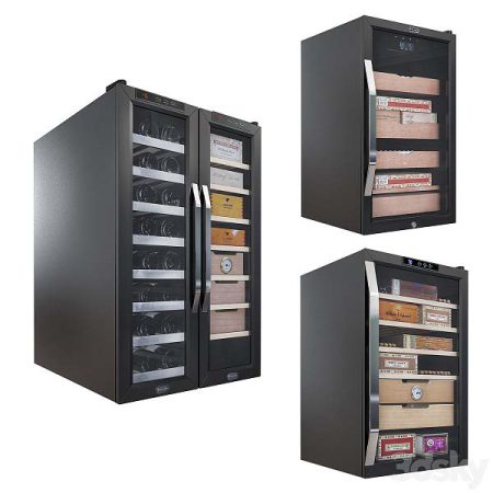 مدل سه بعدی فروشگاه Whynter Cigar Cabinet Black