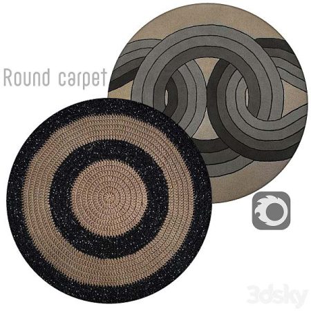 مدل سه بعدی فرش the best!Round Carpet