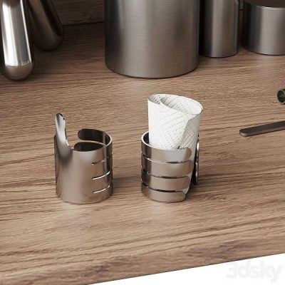 آبجکت ظرف Kitchen Secor Set DISHES Aluminum 01