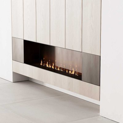 آبجکت شومینه  fireplace decorative wall kit 06 minimal wood metal