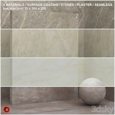 دانلود آبجکت متریال سنگ  materials (seamless) – stone, plaster – set 13