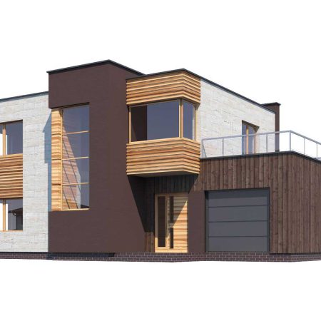 مدل سه بعدی نما خارجی ساختمان ABS House V169