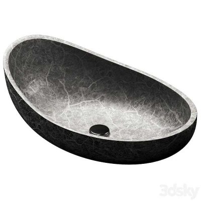 مدل سه بعدی سینک روشویی Stone Sink