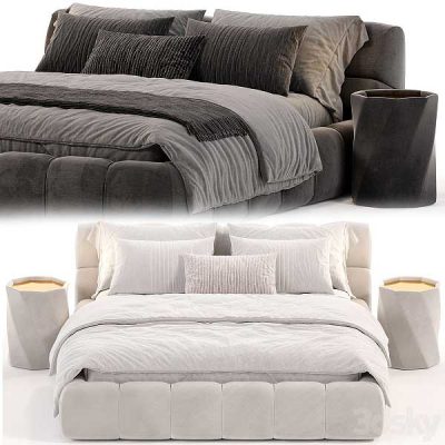 مدل سه بعدی تخت خواب TUFTY BED by B & B Italia