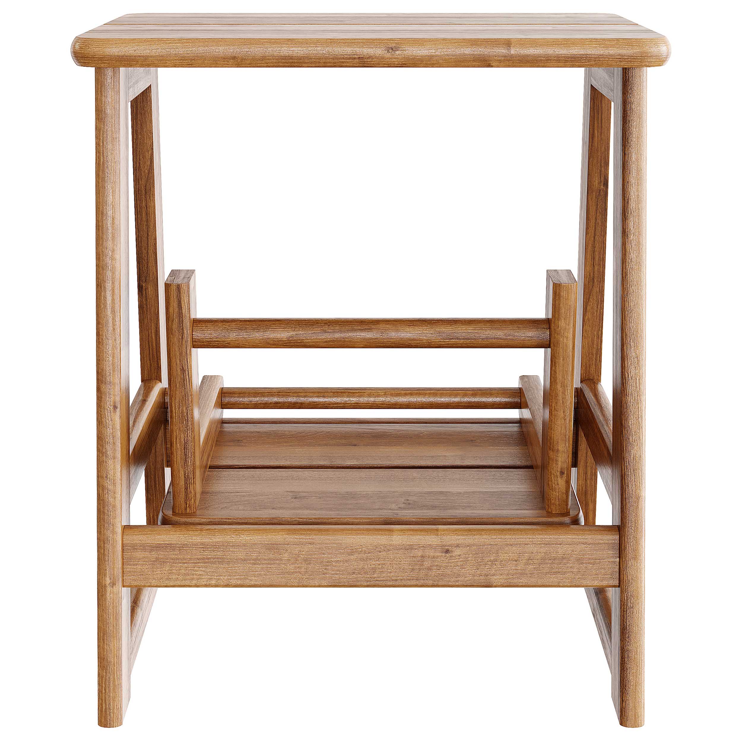 دانلود آبجکت چهارپایه Zara Home The Folding Ladder بانک مدل آبجکت و