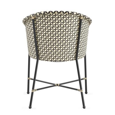 آبجکت صندلی CB2 Brava Dining-Lounge Grey Wicker Chair