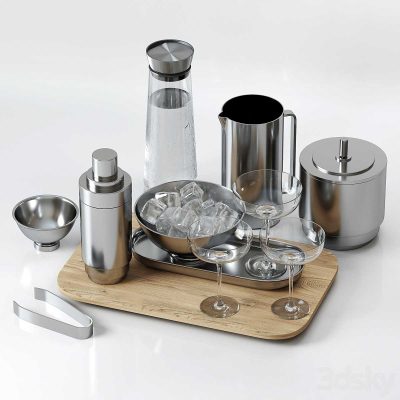 مدل سه بعدی دکوراتیو Decorative set 029 (composition of kitchen utensils)