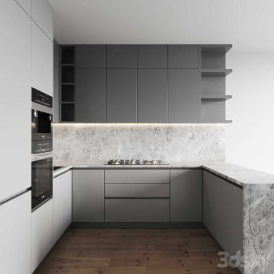 مدل سه بعدی آشپزخانه Kitchen 079