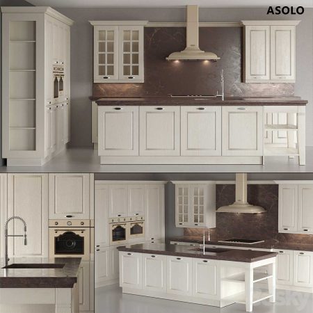مدل سه بعدی آشپزخانه Kitchen ARREDO3 ASOLO series