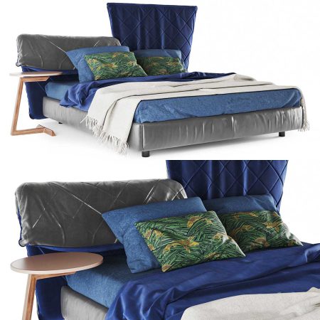 مدل سه بعدی تخت خواب Poltrona frau lelit