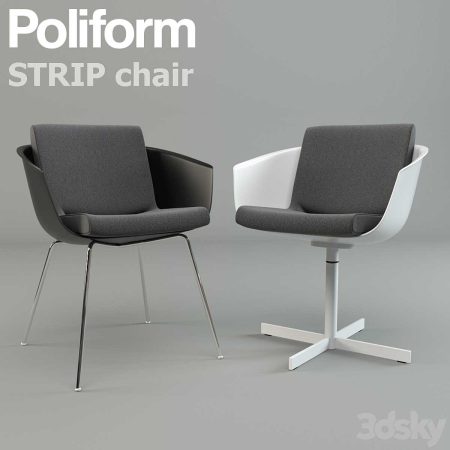 آبجکت صندلی Strip Chair by Poliform