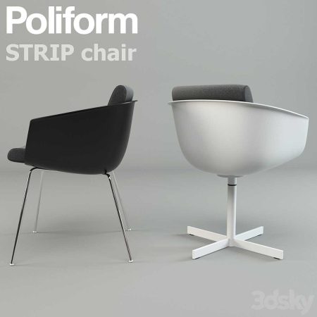آبجکت صندلی Strip Chair by Poliform