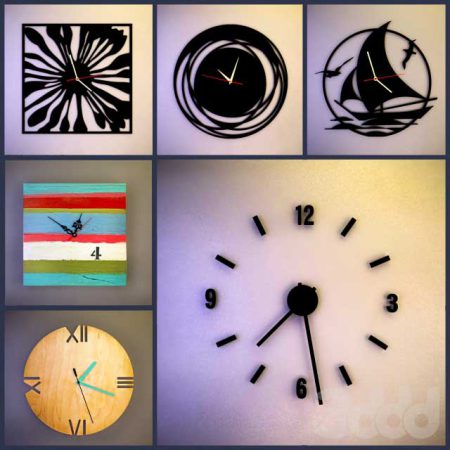 آبجکت ساعت دیواری Wall Clock The Collection Number 7