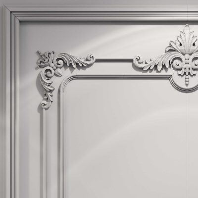 مدل سه بعدی گچ بری Wall molding 21 Boiserie classic panels