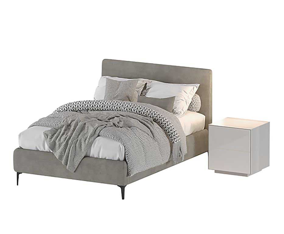 دانلود مدل سه بعدی تخت خواب West Elm Andes Bed بانک مدل آبجکت و تکسچر