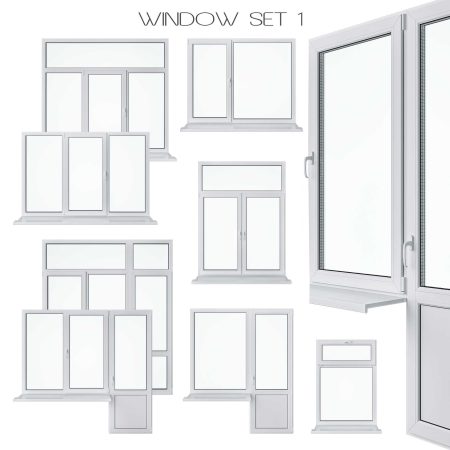مدل سه بعدی پنجره Window Set 1
