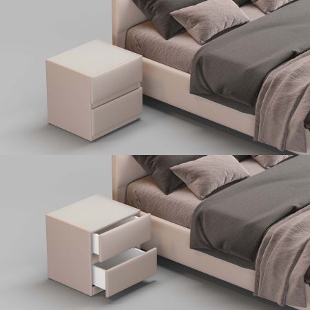 مدل سه بعدی تخت خواب  Askona orlando