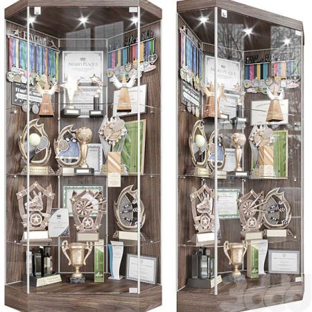 مدل سه بعدی بوفه  Award cabinet 3