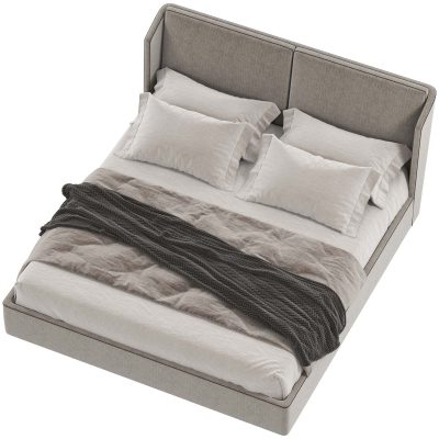 مدل سه بعدی تخت خواب  Bed Alberta Nikita