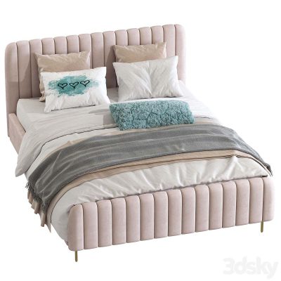 مدل سه بعدی تخت خواب  Bed Candelabra Home Angela Bed 230