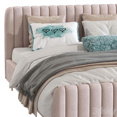 مدل سه بعدی تخت خواب  Bed Candelabra Home Angela Bed 230