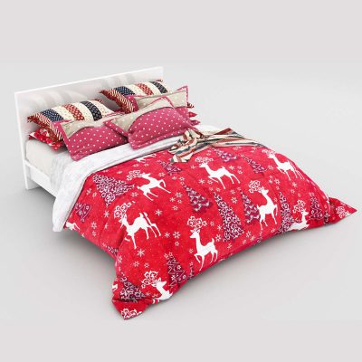 مدل سه بعدی تخت خواب Bed Christmas