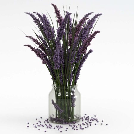 آبجکت گلدان Bouquet of lavender