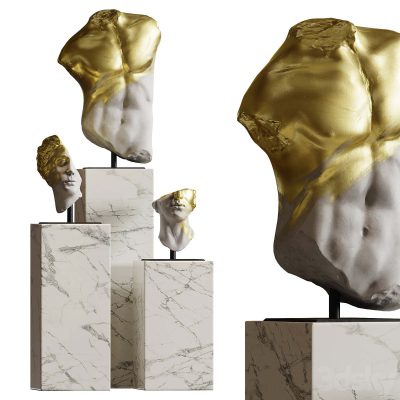 مدل سه بعدی مجسمه دکوراتیو Composition of sculptures