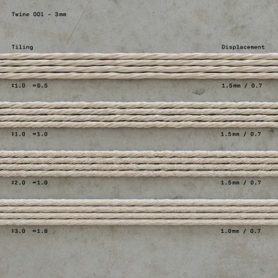 تکسچر طناب (ریسمان) Twine 001 + 002