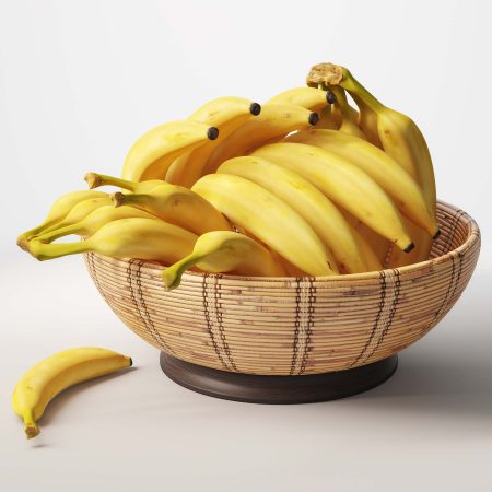 آبجکت میوه موز Bananas in basket