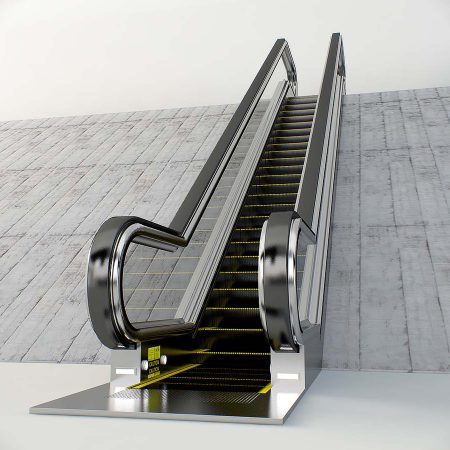مدل سه بعدی پله برقی Escalator