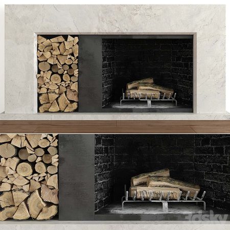 آبجکت شومینه Fireplace modern