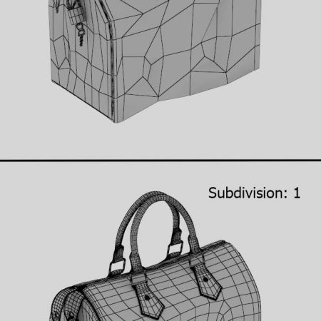 مدل سه بعدی کیف Louis Vuitton Speedy 25