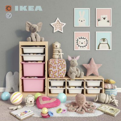 آبجکت وسایل کودک Toys and furniture IKEA OSM