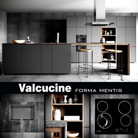 مدل سه بعدی آشپزخانه Valcucine Forma Mentis Dark