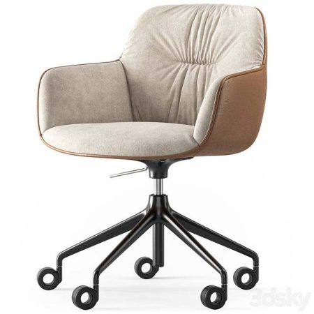 آبجکت صندلی اداری Calligaris Cocoon soft office chair