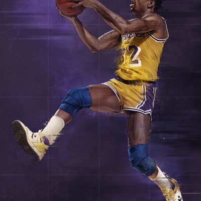 آبجکت سه بعدی پوستر  Series of posters – NBA Legends