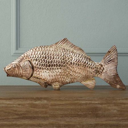 مدل سه بعدی مجسمه دکوراتیو Silvered Fish Decoration
