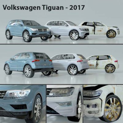 دانلود آبجکت ماشین Volkswagen Tiguan 2017