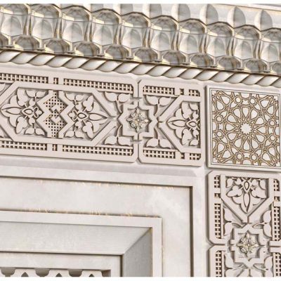 مدل سه بعدی دیوار دکوراتیو Arch In Oriental Style Arab Decorative Wall Arabic Wall Oriental Wall Paneling
