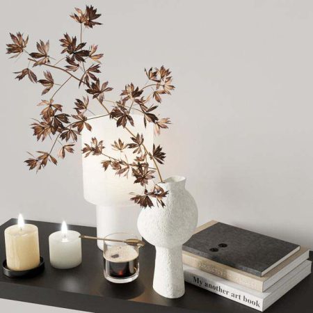 مدل سه بعدی دکوراتیو Autumn decorative set