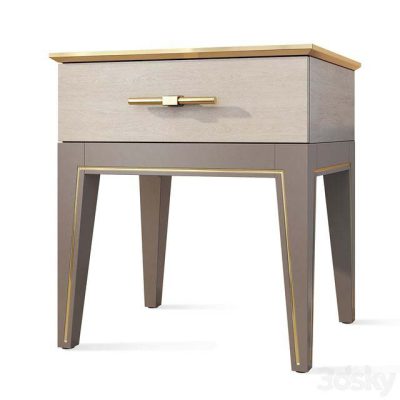 مدل سه بعدی دراور و پاتختی Chest of drawers and bedside table Palmari Dana
