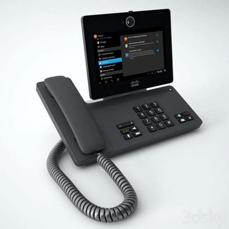 مدل سه بعدی تلفن Cisco Phone DX650
